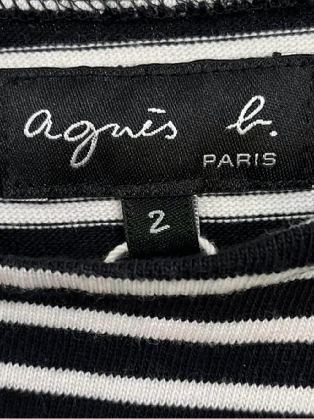 AGNES B . PARIS Midi Dress with SZ S-M - Picture 3 of 5